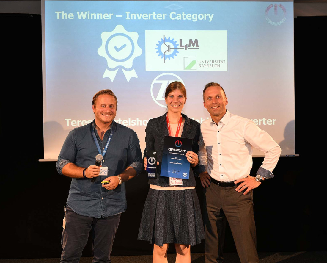 Dipl.-Ing. Teresa Bertelshofer gewinnt die ZF Electric-Innovation-Challenge 2018.