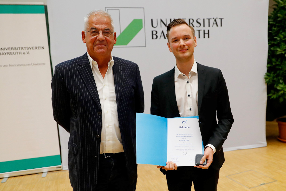 M.Sc. Johannes Welsch erhält den VDI Preis 2023