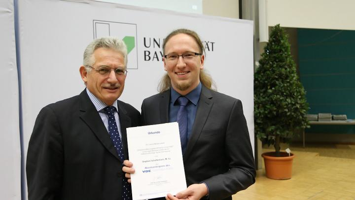 M.Sc. Stephan Schafferhans erhält den VDE Preis 2016