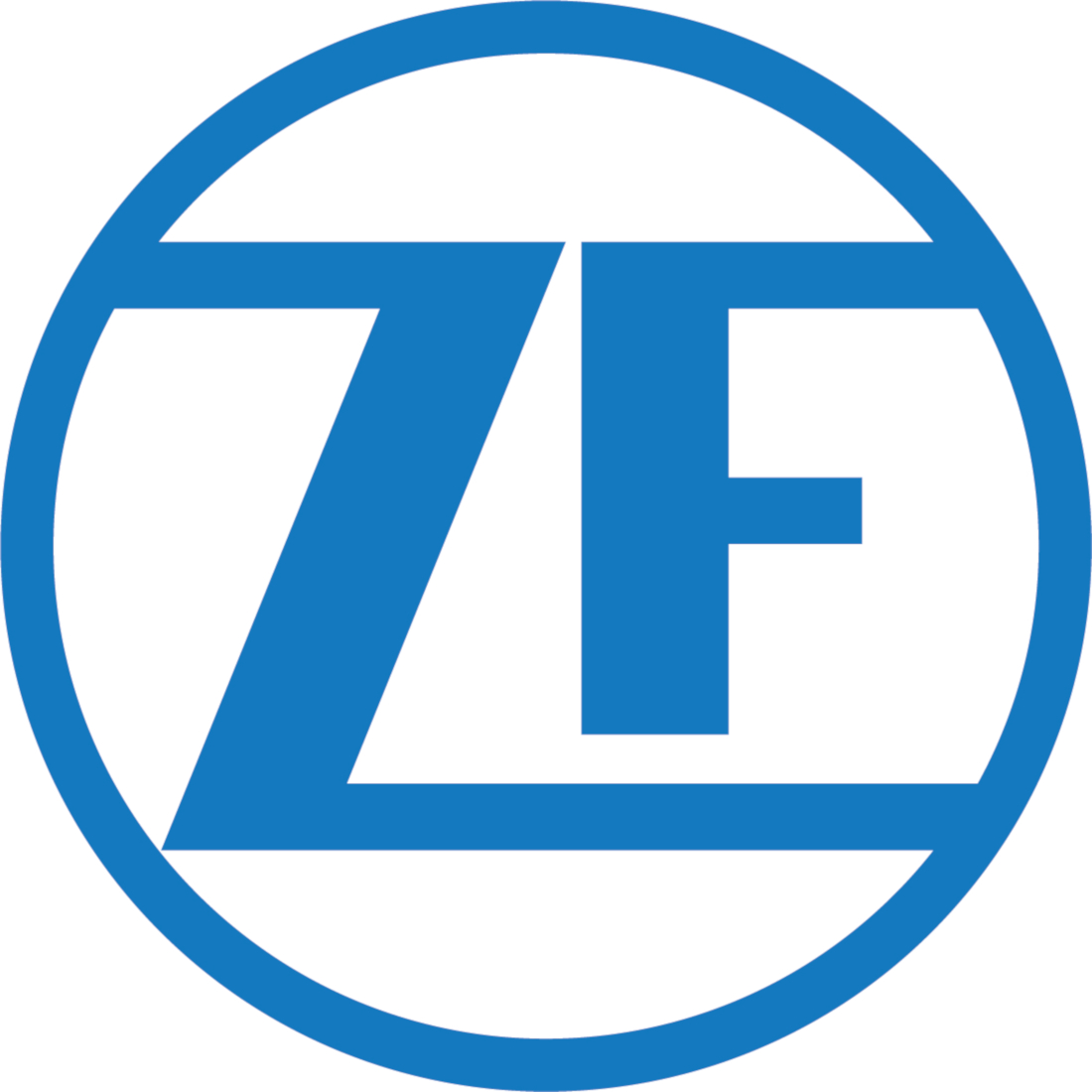 Hier sehen Sie das ZF Logo.