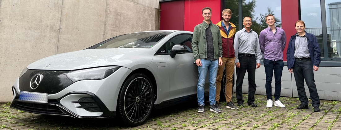 Projekttreffen mit Mercedes-Benz und „Test“ der neuesten Generation Elektroauto mit Stern